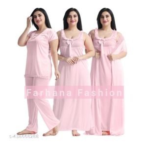 Exclusive Nighty Combo - Baby pink